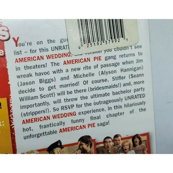 American Wedding DVD 2004 Widescreen Unrated Extended Party Edition No Scratches - Picture 5 of 9